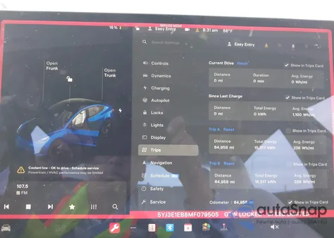2021 Tesla Model 3 Long Range Dual Motor All-Wheel Drive из США, поврежденный, VIN 5YJ3E1EB8MF079505